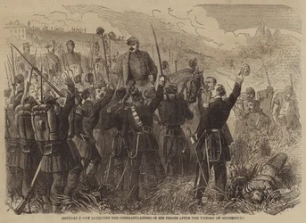 General Forey receiving the Congratulations of his Troops after the Victory of Montebello
